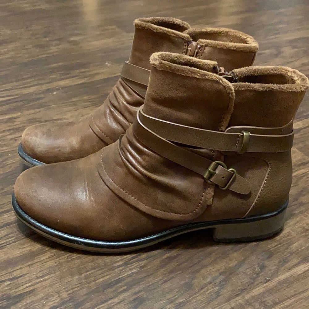 Brown booties